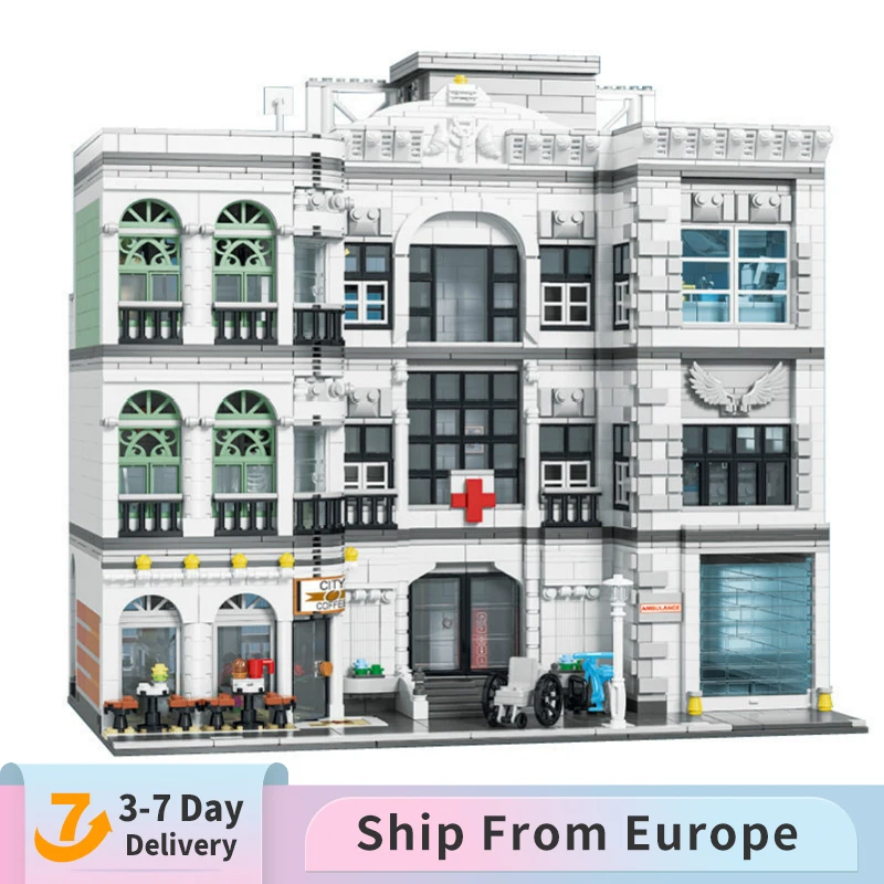 Креативная модель уличного вида MOC больницы 4953 шт. Модульные строительные блоки кирпичные игрушки 89135 подарок для детей
Креативная модель уличного вида MOC больницы 4953 шт. Модульные строительные блоки кирпичные игрушки 89135 подарок для детей
