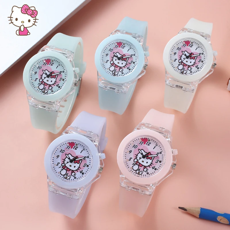 Sanrio Kawaii Hello Kitty Watch Cartoon Cute Ins Colorful Light Kids Table Creative Luminous Digital Watch Children's Day Gift
Sanrio Kawaii Hello Kitty Watch Cartoon Cute Ins Colorful Light Kids Table Creative Luminous Digital Watch Children's Day Gift
