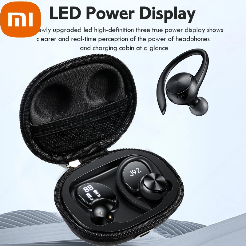 XIAOMI Bluetooth 5.0 Earphone LED Display Ear Hooks TWS Wireless Headphones 9D Stereo Earbuds Sports Headsets With Micrphone
XIAOMI Bluetooth 5.0 Earphone LED Display Ear Hooks TWS Wireless Headphones 9D Stereo Earbuds Sports Headsets With Micrphone