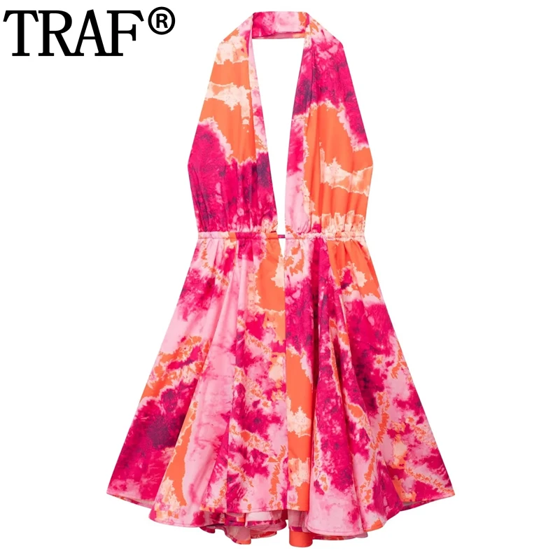 Платье-мини с открытыми плечами и открытой спиной, с принтом
Платье-мини с открытыми плечами и открытой спиной, с принтом