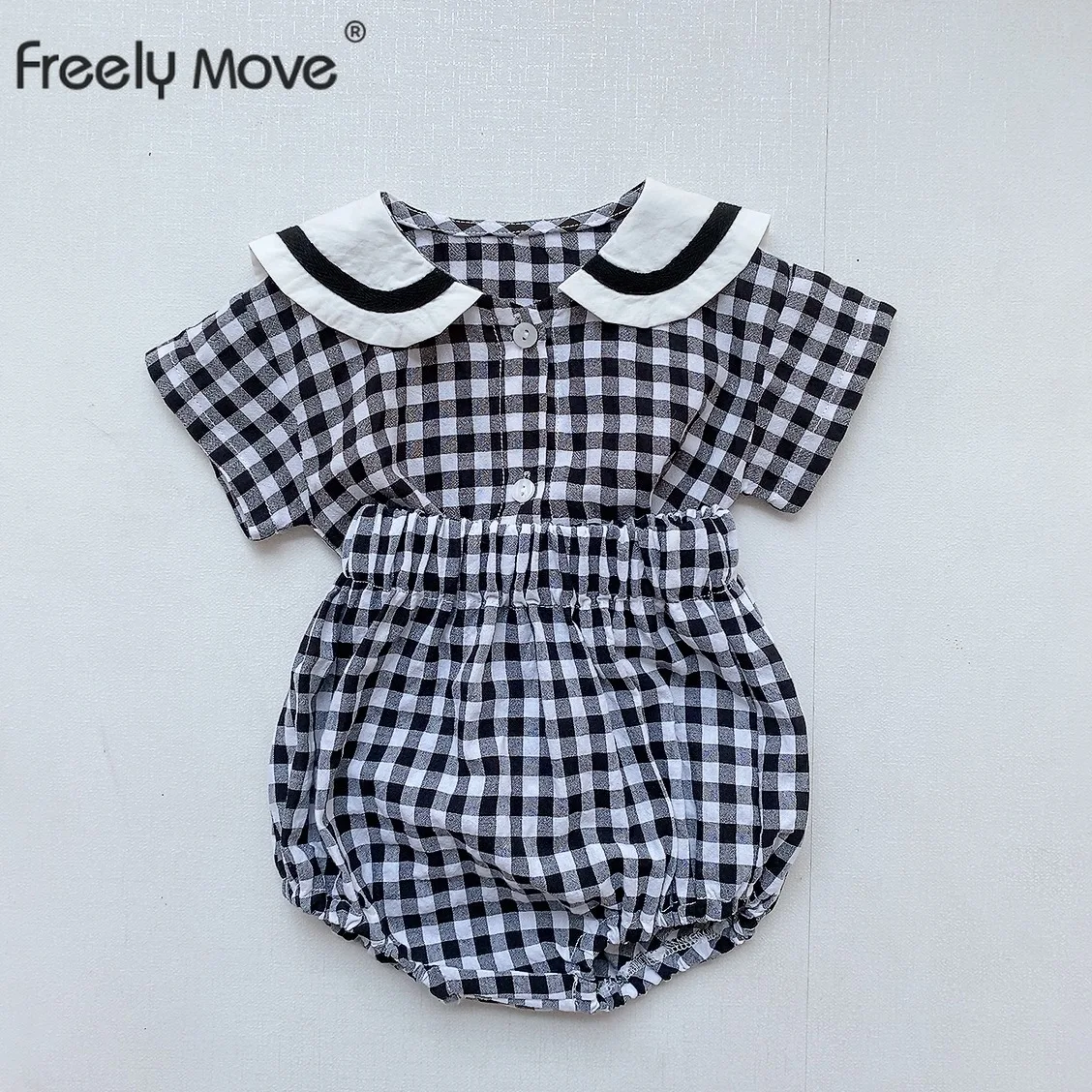 Freely Move Newborn Baby Girl Clothes Set Summer Plaid Short Sleeve Romper Shorts 2PCS Outfit New Born Cute Infant Clothing
Freely Move Newborn Baby Girl Clothes Set Summer Plaid Short Sleeve Romper Shorts 2PCS Outfit New Born Cute Infant Clothing
