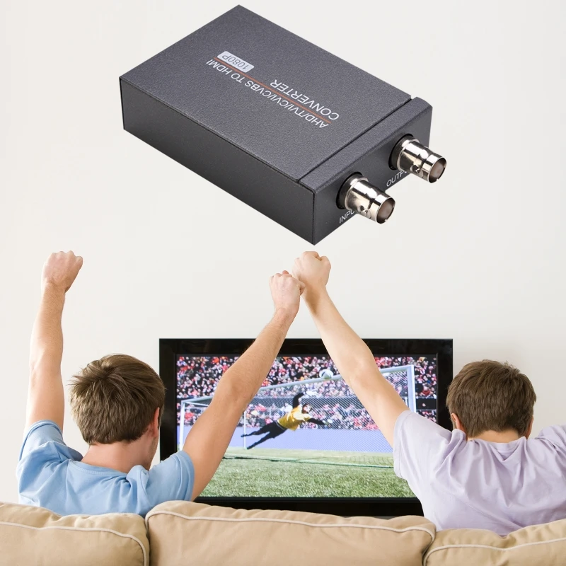 AHD/TVI/C-VI/CVBS to HDMI-compatible Converter 4 in 1 High Defination Coaxial Camera Video Signal Transfer Conversion Adapter
AHD/TVI/C-VI/CVBS to HDMI-compatible Converter 4 in 1 High Defination Coaxial Camera Video Signal Transfer Conversion Adapter