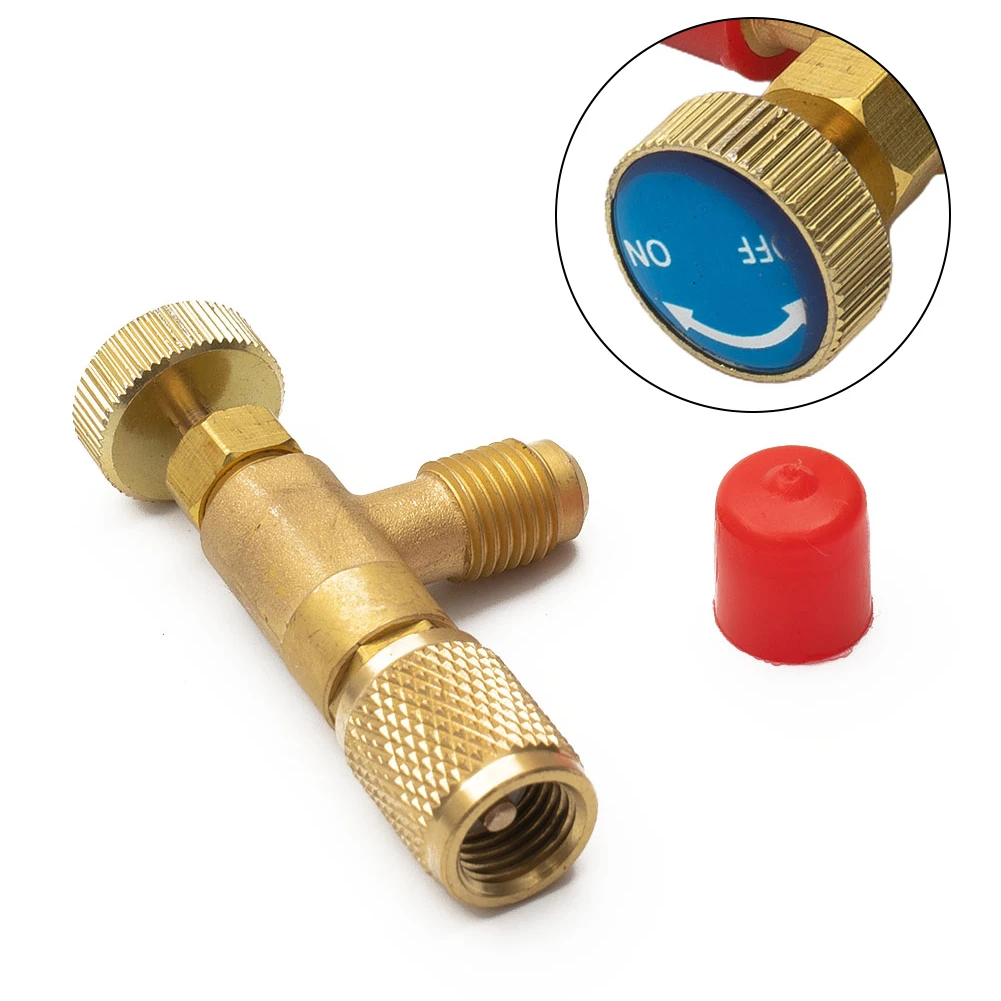 R410A Air-conditioning Fluoride Safety Valve Refrigeration Golden Parts R22 1 PC Adapter Anti-Air Leakage Brass
R410A Air-conditioning Fluoride Safety Valve Refrigeration Golden Parts R22 1 PC Adapter Anti-Air Leakage Brass