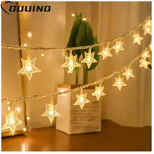 120 LED 10M Star Light String Twinkle Garlands USB EU Plug Christmas Lamp Holiday Xmas Party Wedding Decorative Fairy Lights