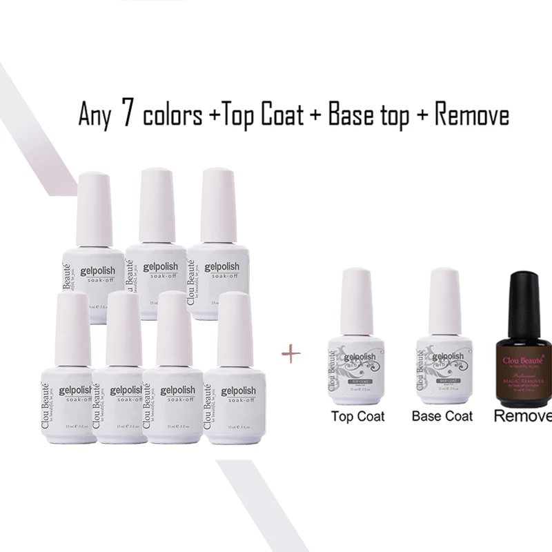 Clou Beaute 10 Pcs Color Nail Gel Polish Set & Top Base coat 6W UV LED LAMP Dryer Nail Gel Varnish manicure Nail Art Kit
Clou Beaute 10 Pcs Color Nail Gel Polish Set & Top Base coat 6W UV LED LAMP Dryer Nail Gel Varnish manicure Nail Art Kit