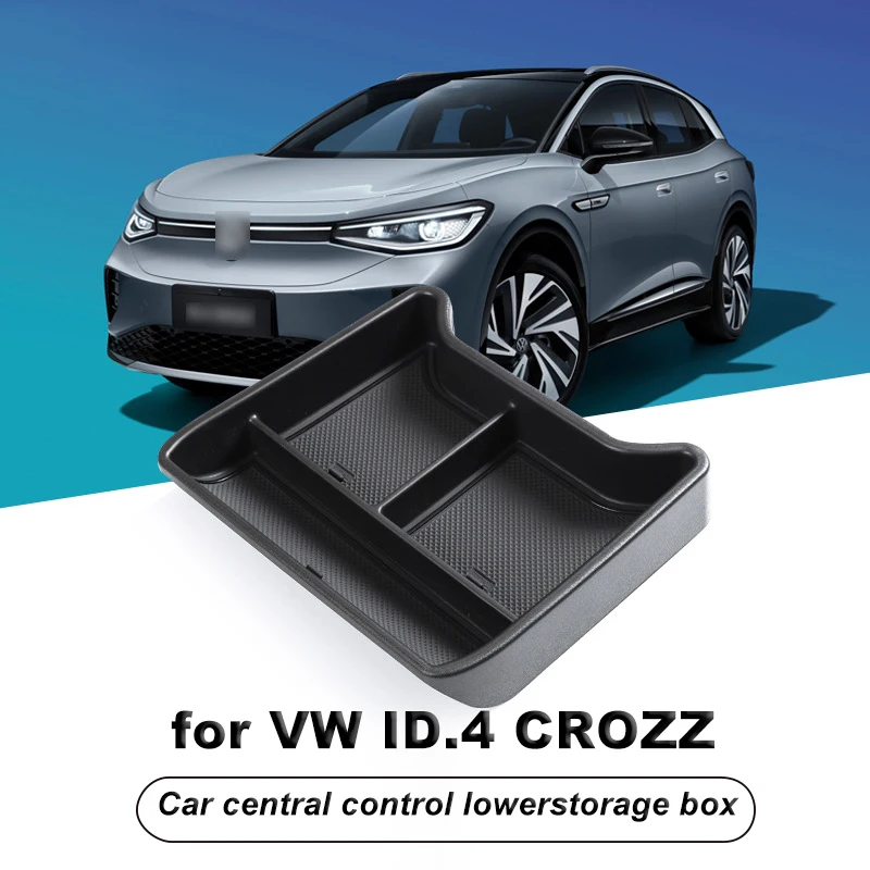 

Auto Car Interior Storage Holder Car Console Armrest Lower Container Storage Box Refit for Volkswagen VW ID.4 ID4 ID 4 CROZZ