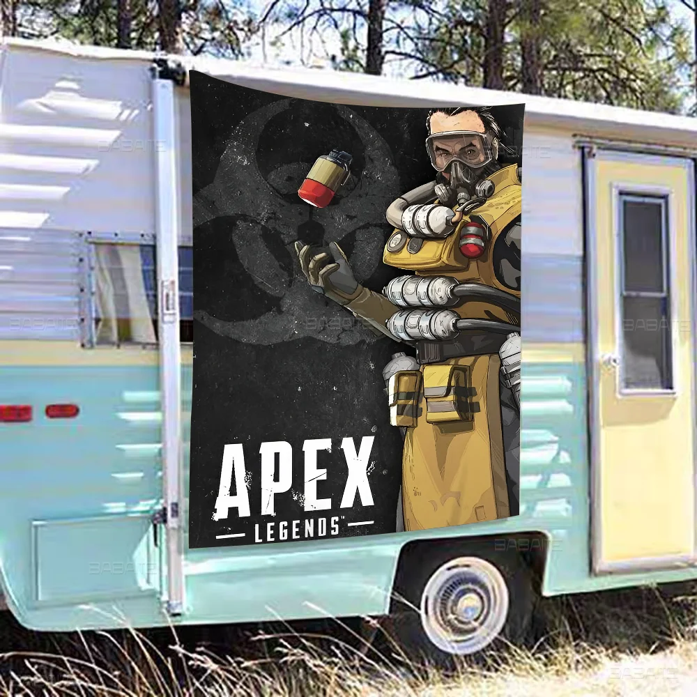 Apex Legends Creative Pattern Hanging Flag Polyester Printed Banner Hand Pulled