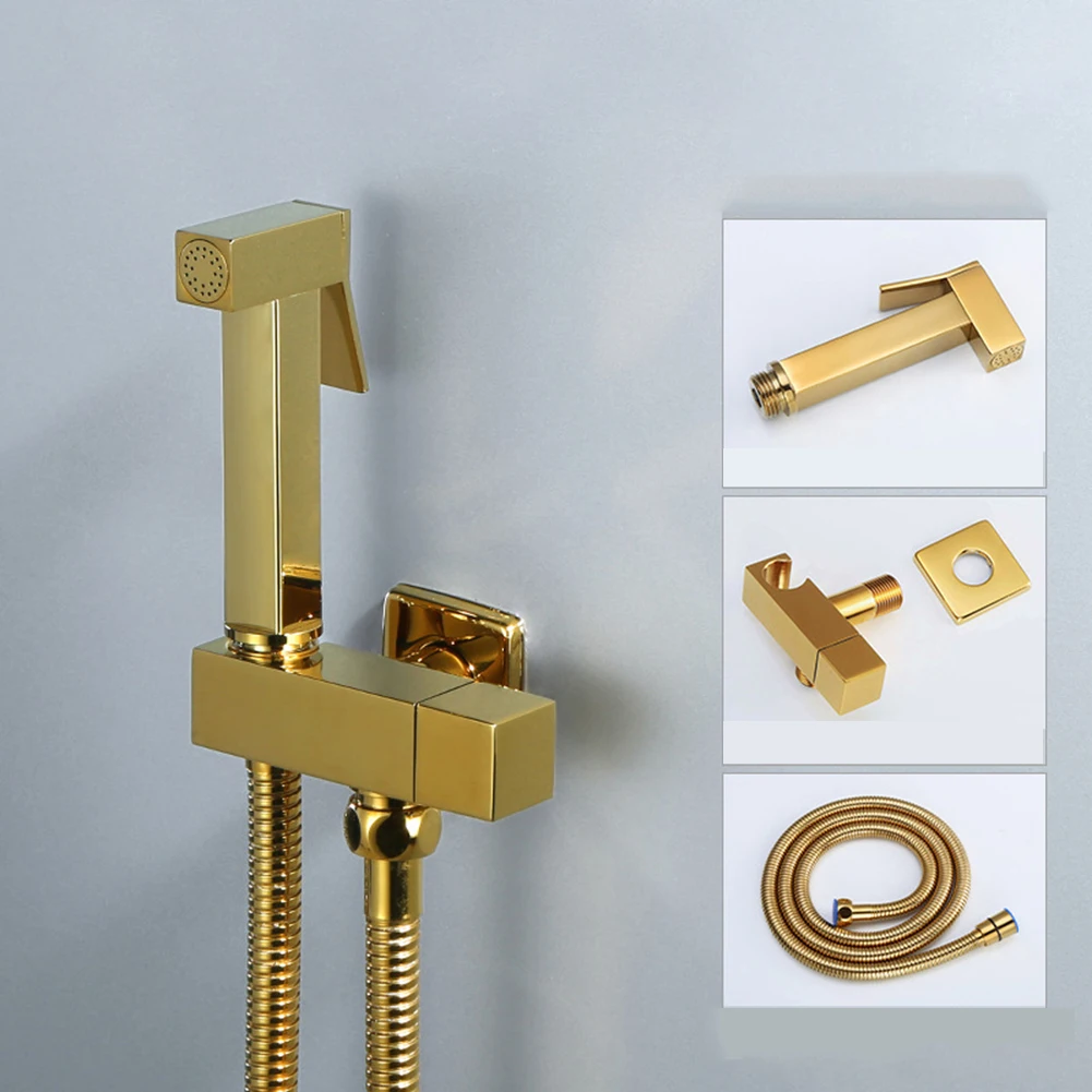 Brass Bidet Faucet Gold Handheld Toilet Bidet Sprayer Hygienic Shower Toilet Faucets Single Cold Water Tap Self Cleaning
Brass Bidet Faucet Gold Handheld Toilet Bidet Sprayer Hygienic Shower Toilet Faucets Single Cold Water Tap Self Cleaning