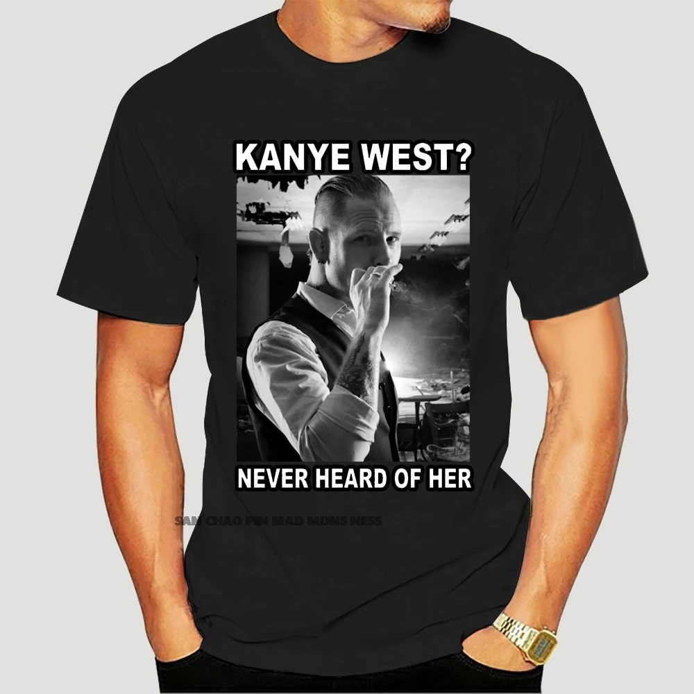 Мужская черная футболка Corey Kanye west never here of her, размеры от S до 2XL 4148X
Мужская черная футболка Corey Kanye west never here of her, размеры от S до 2XL 4148X