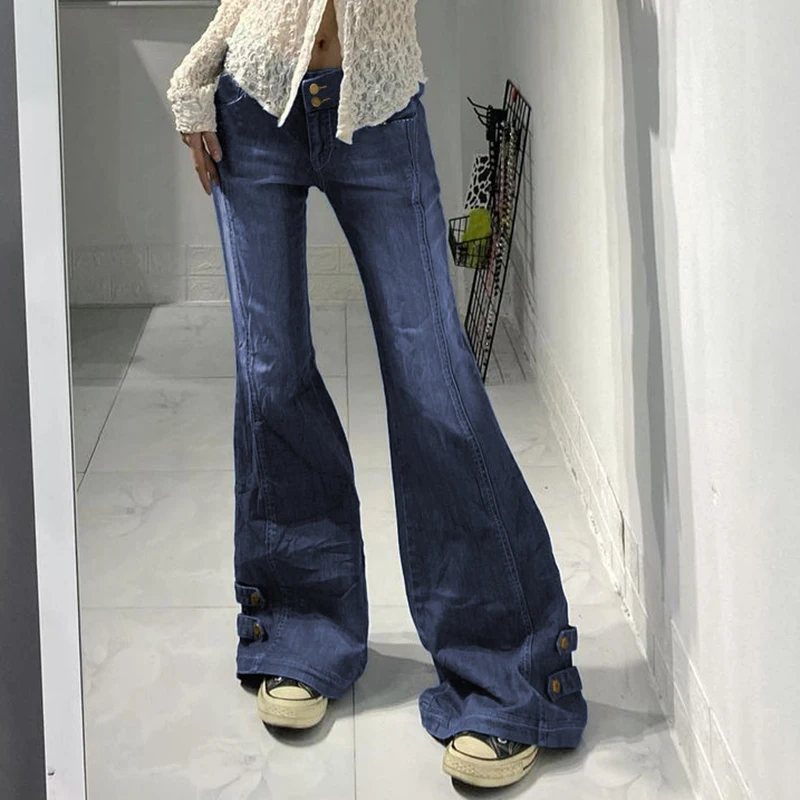 Y2K Bandage Flare Jeans Printed Low Waisted Strecthy Vintage Trousers Aesthetic Casual Basic Pants Women Streetwear
Y2K Bandage Flare Jeans Printed Low Waisted Strecthy Vintage Trousers Aesthetic Casual Basic Pants Women Streetwear