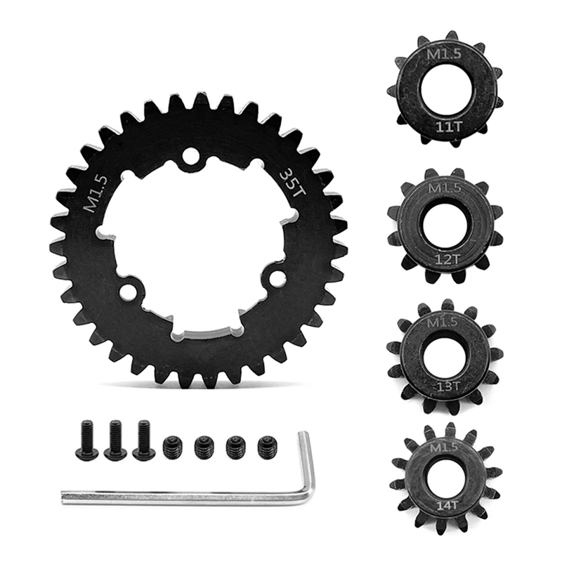 Carbon Steel Gear Assembly Motor Gear Gear Assembly For TRAXXAS 1/5 X6S/8S XRT Universal With 35T Suit /1.5 Modulus
Carbon Steel Gear Assembly Motor Gear Gear Assembly For TRAXXAS 1/5 X6S/8S XRT Universal With 35T Suit /1.5 Modulus