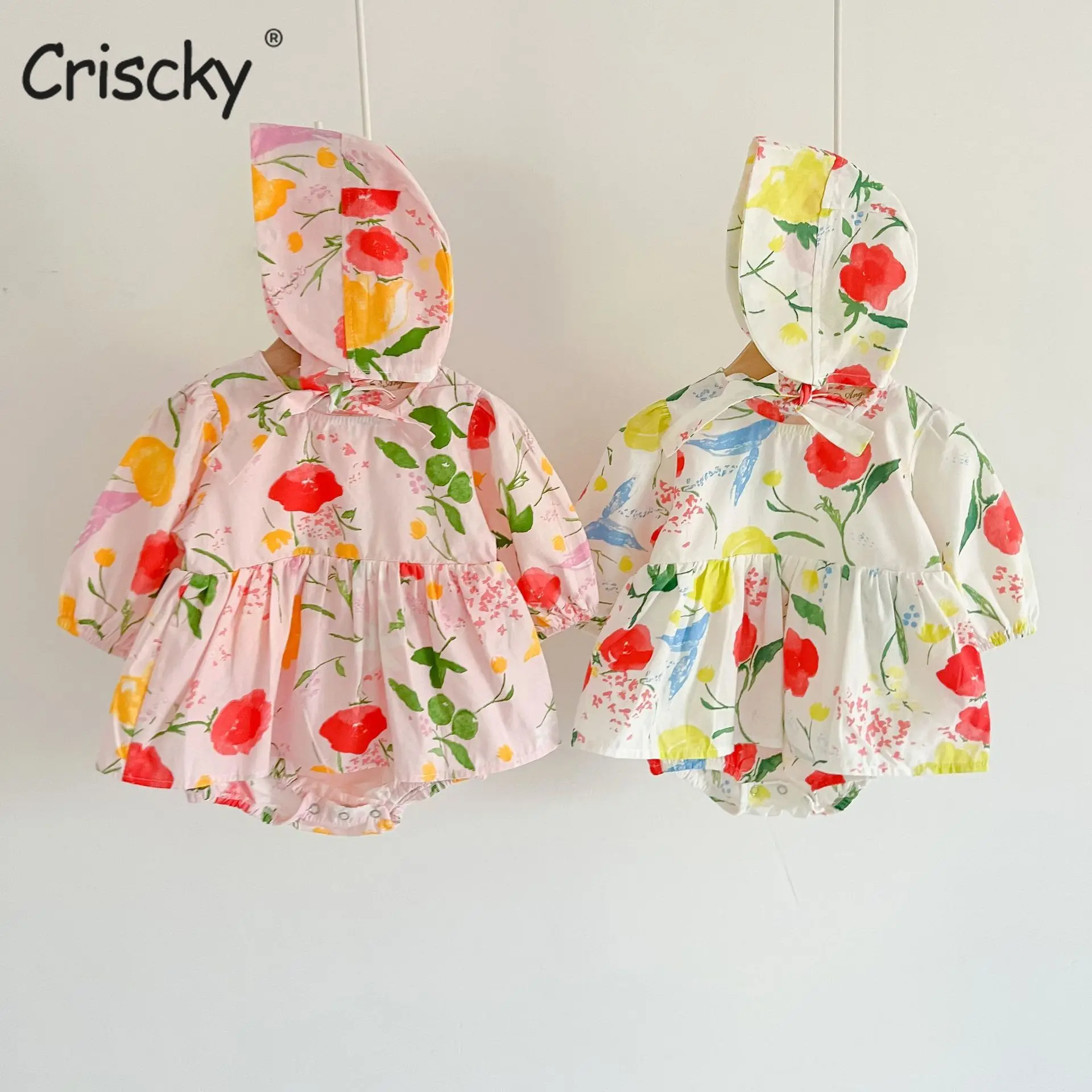 Criscky 2022 Autumn Cute Baby Romper with Hat Set Infant Floral Long Sleeve Princess Jumpsuit Toddler Baby Girl Sweet Clothes
Criscky 2022 Autumn Cute Baby Romper with Hat Set Infant Floral Long Sleeve Princess Jumpsuit Toddler Baby Girl Sweet Clothes