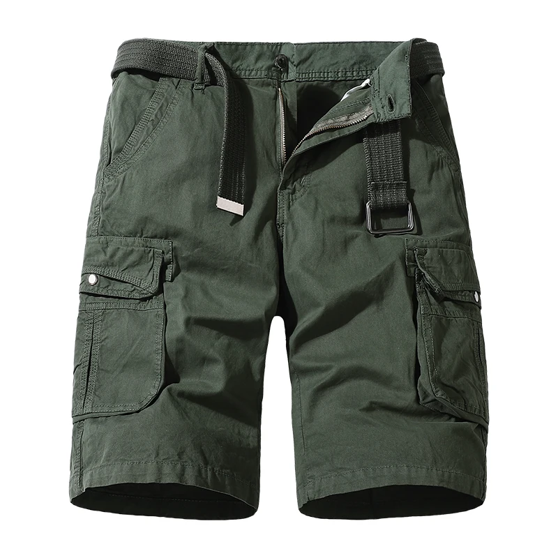 

DYB&ZACQ Summer Cotton Aramco Khaki Shorts Cargo Pants Men's Casual Pants Men's Straight Leg Camo Six Point Sports Pants