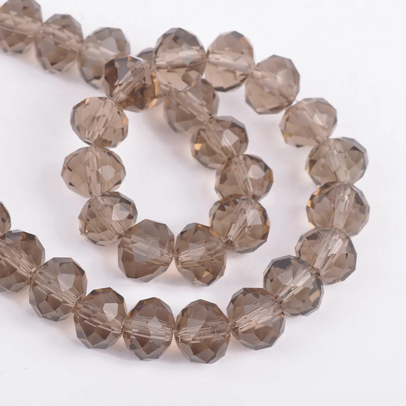Rondelle Faceted Czech Crystal Glass Gray Color 3mm 4mm 6mm 8/10/12/16 18mm Loose Spacer Beads for Jewelry Making DIY
Rondelle Faceted Czech Crystal Glass Gray Color 3mm 4mm 6mm 8/10/12/16 18mm Loose Spacer Beads for Jewelry Making DIY