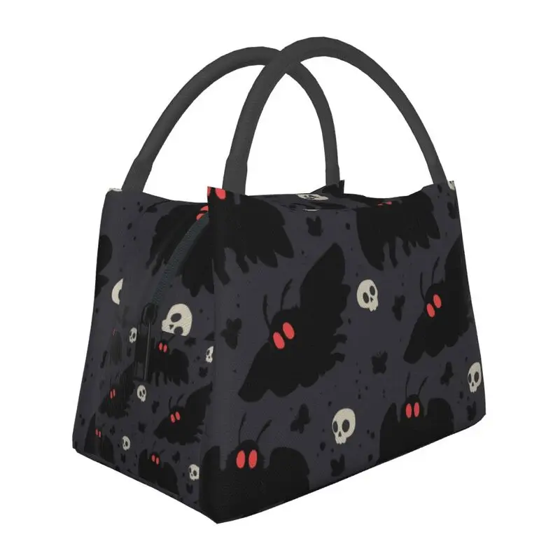 Mothman Portable Lunch Boxes Women Night Grey Skull Moth Thermal Cooler Food Insulated Lunch Bag Travel Work Pinic Container
Mothman Portable Lunch Boxes Women Night Grey Skull Moth Thermal Cooler Food Insulated Lunch Bag Travel Work Pinic Container