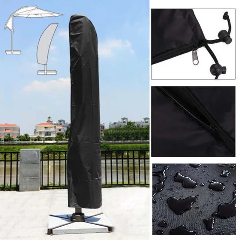 Outdoor Patio Banana Umbrella Cover Waterproof Protective Cover with Zipper Garden Cantilever Parasol Umbrellas Rain Cover
Outdoor Patio Banana Umbrella Cover Waterproof Protective Cover with Zipper Garden Cantilever Parasol Umbrellas Rain Cover