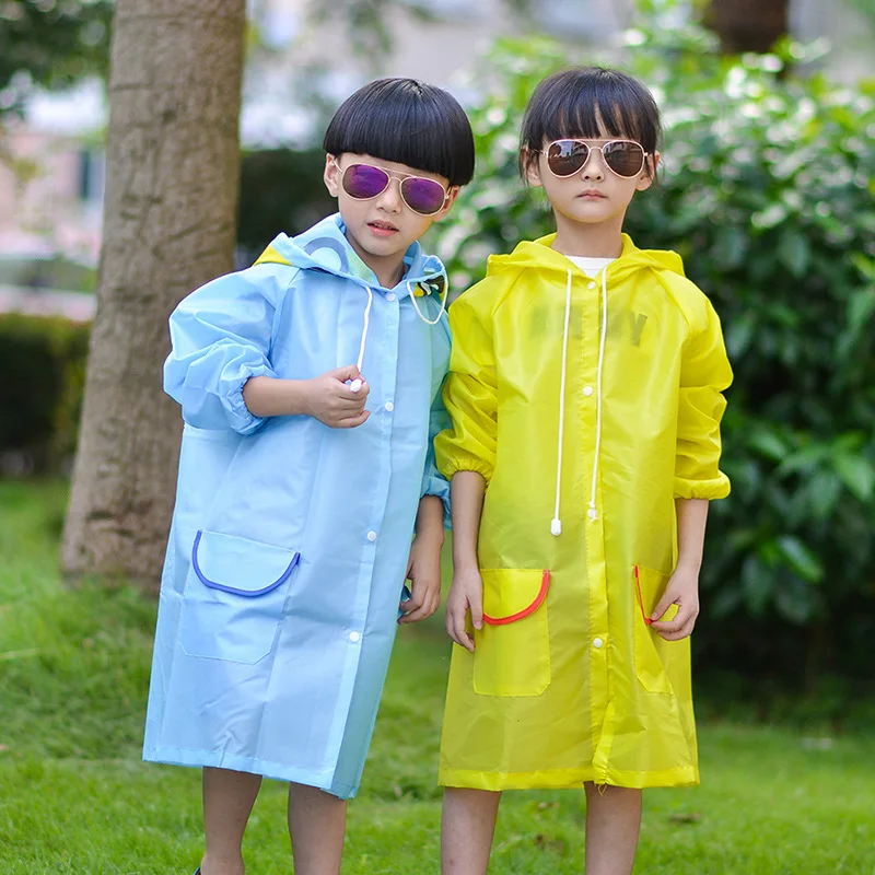 

Waterproof 1PCS Kids Raincoat Children Rain Coat Rainwear Windproof Rainsuit Cartoon Animal Style Student Poncho