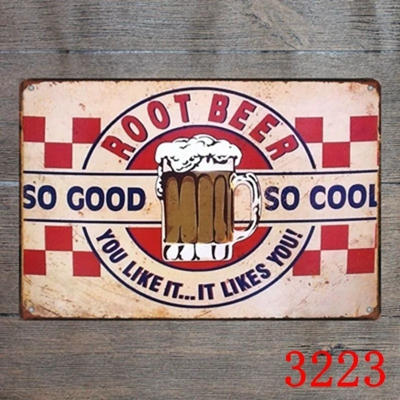metal Tin Sign 20*30 cm root beer so good so cool Decor Bar Pub Home Vintage Retro Poster comic sticker
metal Tin Sign 20*30 cm root beer so good so cool Decor Bar Pub Home Vintage Retro Poster comic sticker