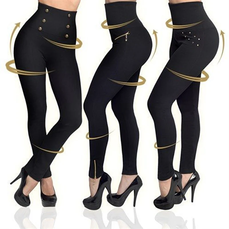 

Облегающие брюки-карандаш, женские осенние супер эластичные облегающие брюки с завышенной талией, легинсы до щиколотки с молнией, женские брюки
