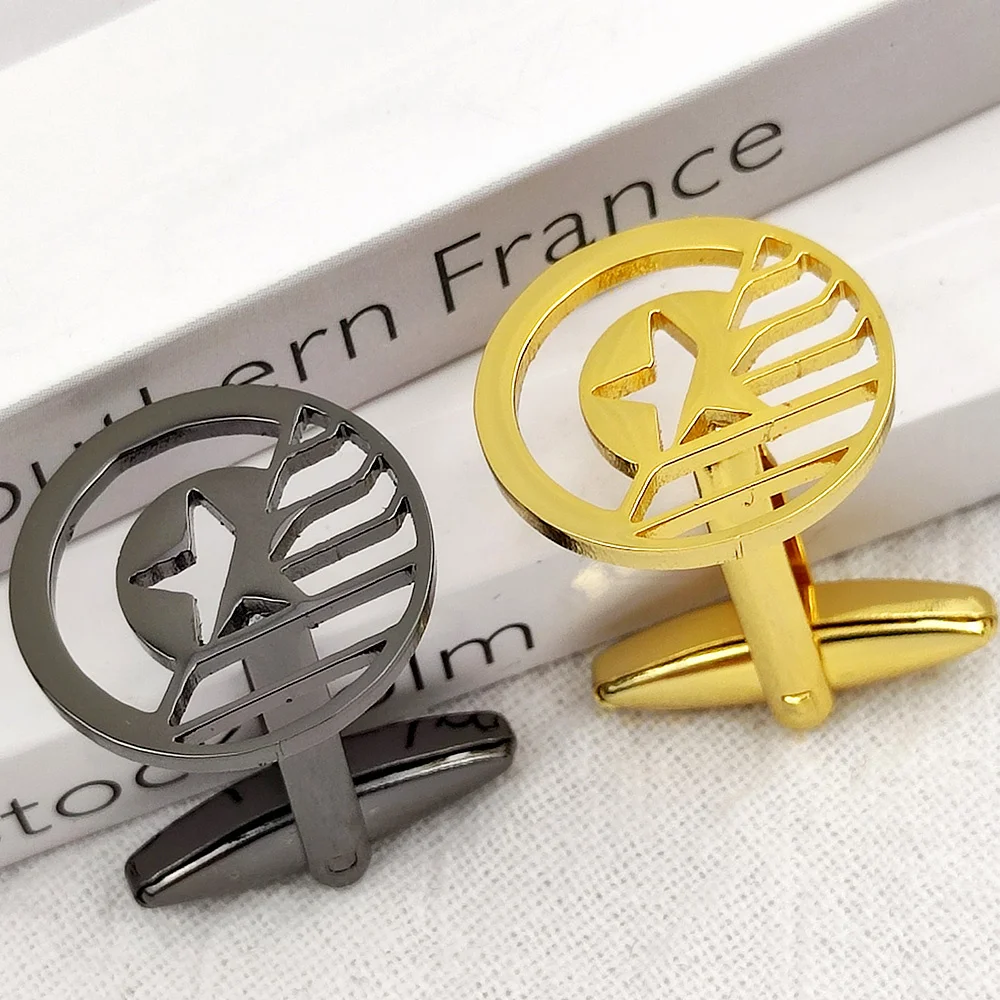 New Fashion American Flag Cufflinks For Men Stainless steel Shirt Personality Charm Cuff Links Male Party Groomsman Holiday Gift
New Fashion American Flag Cufflinks For Men Stainless steel Shirt Personality Charm Cuff Links Male Party Groomsman Holiday Gift