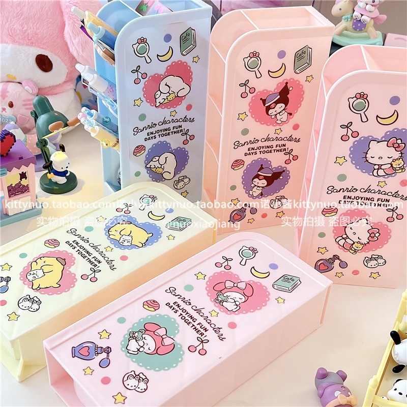 Sanrios Kuromi Cinnamoroll My Melody Pompom Purins Hellokittys Anime Kawaii Multi Grid Pen Holder Stationery Pen Organizer
Sanrios Kuromi Cinnamoroll My Melody Pompom Purins Hellokittys Anime Kawaii Multi Grid Pen Holder Stationery Pen Organizer