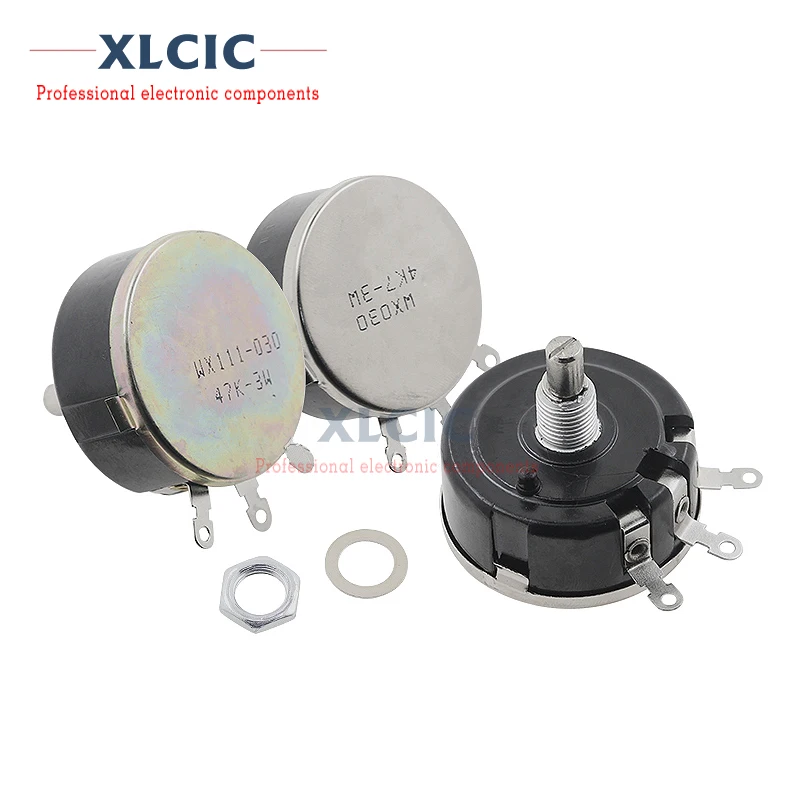 WX111 WX030 3W Single Loop Wirewound Potentiometer 3 Pin 1K 1.5K 2.2K 4.7K 10K 22K 47K Ohm 1K5 2K2 4K7
WX111 WX030 3W Single Loop Wirewound Potentiometer 3 Pin 1K 1.5K 2.2K 4.7K 10K 22K 47K Ohm 1K5 2K2 4K7