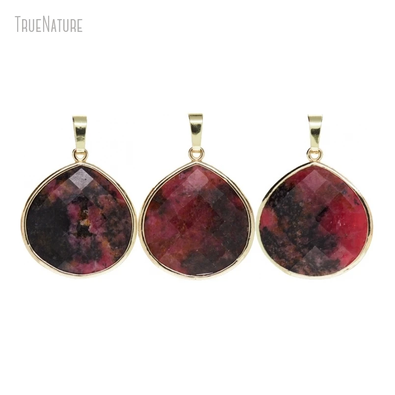 10Pcs Wholesale Chunky Teardrop Drop Shape Jewelry Gold Color Faceted Rhodonite Pendant
10Pcs Wholesale Chunky Teardrop Drop Shape Jewelry Gold Color Faceted Rhodonite Pendant