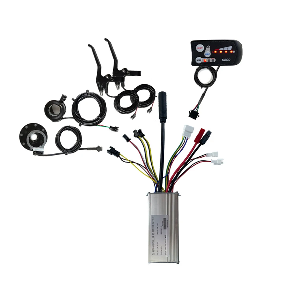 Metal+ABS Controller LCD S800 Display JN Controller Waterproof 130X Throttle 22A 500W Controller 36V/48V Black+Silver
Metal+ABS Controller LCD S800 Display JN Controller Waterproof 130X Throttle 22A 500W Controller 36V/48V Black+Silver