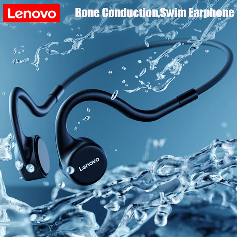 Lenovo X5 Bone Conduction Headphones IPX8 Waterproof Built-in 8GB Memory Wireless Bluetooth-compatible Earphone MP3 Music Player
Lenovo X5 Bone Conduction Headphones IPX8 Waterproof Built-in 8GB Memory Wireless Bluetooth-compatible Earphone MP3 Music Player