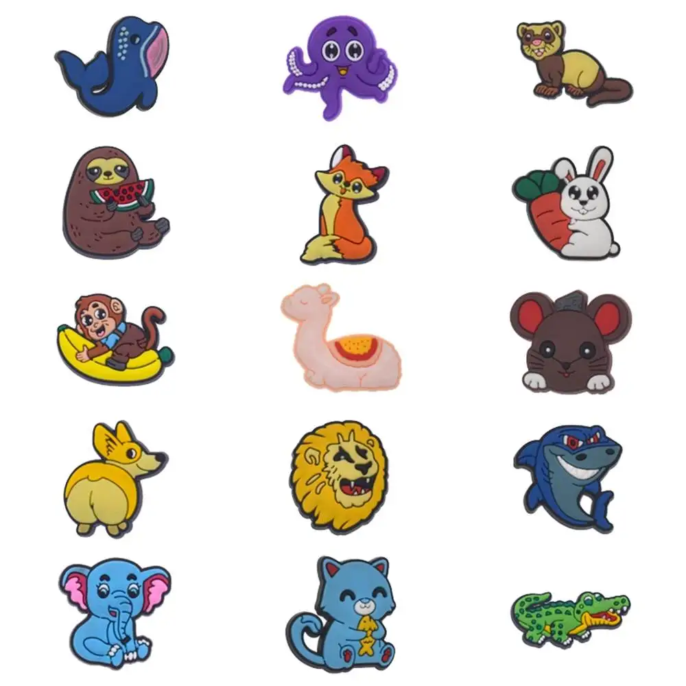 Wholesale 1pcs PVC Shoe Accessories for Crocs Charms Animal Badge Women Sandals Buckle Kids Pins Men Decoration Jeans X-mas Gift 
Wholesale 1pcs PVC Shoe Accessories for Crocs Charms Animal Badge Women Sandals Buckle Kids Pins Men Decoration Jeans X-mas Gift