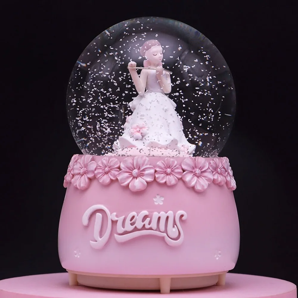 Exquisite Crystal Ball Music Box Flower Fairy Playing Couple Decoration Music Box Glowing Snow Birthday Gift Carousel Simpsons
Exquisite Crystal Ball Music Box Flower Fairy Playing Couple Decoration Music Box Glowing Snow Birthday Gift Carousel Simpsons