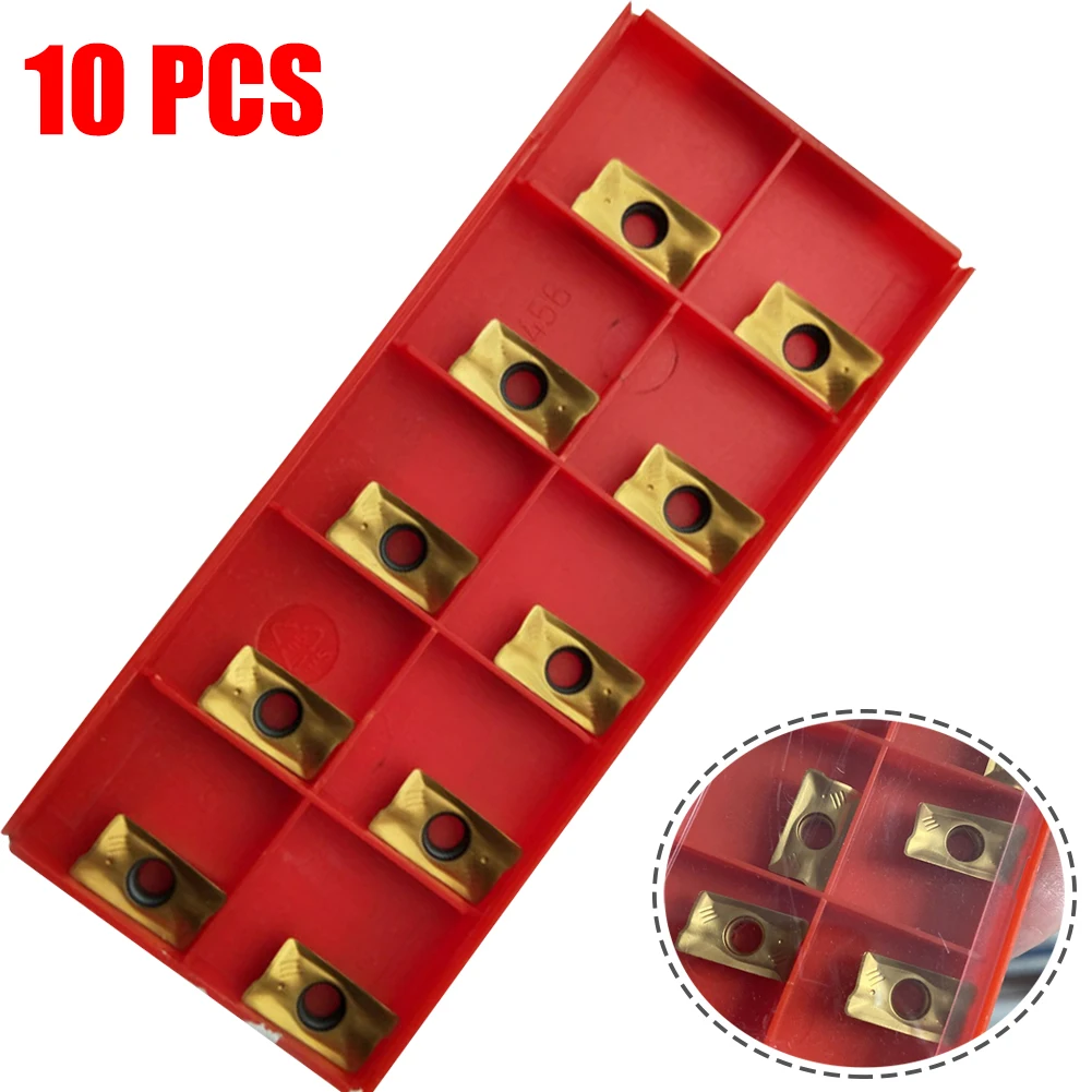 Inserts Blade Set 10pcs Accessories Carbide Cutter High Grip Strength Indexable R390-17 04 08M-PM 1025 Universial
Inserts Blade Set 10pcs Accessories Carbide Cutter High Grip Strength Indexable R390-17 04 08M-PM 1025 Universial