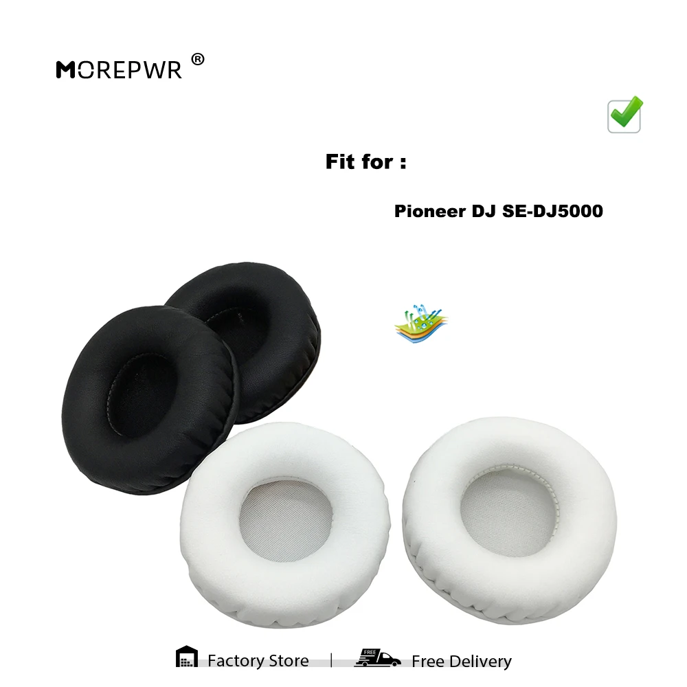 

Morepwr новые обновленные Сменные амбушюры для Pioneer DJ SE-DJ5000, детали гарнитуры, Кожаная подушка, бархатный чехол для наушников