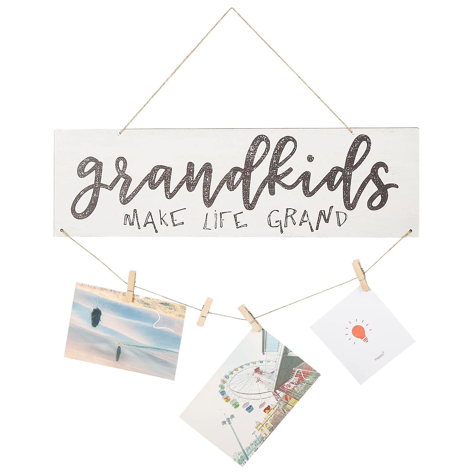 1 Set Hanging Photo Clips MAKE LIFE GRAND Wall Board Photo Holder Home Sign Grandkids Wall Hanging Ornament
1 Set Hanging Photo Clips MAKE LIFE GRAND Wall Board Photo Holder Home Sign Grandkids Wall Hanging Ornament
