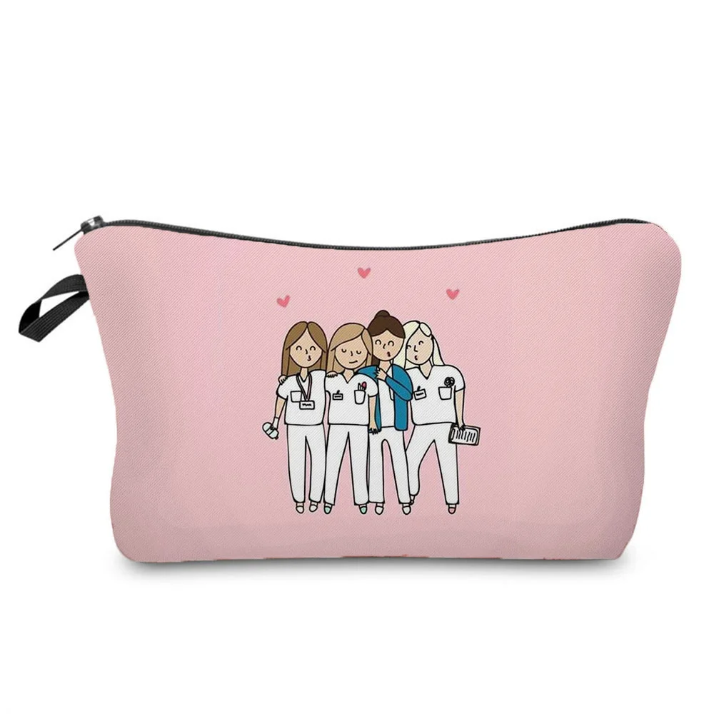 Cartoon Ladies Nurse Printed Cosmetic Bags Foldable High Capacity Women Makeup Bag Eco Reusable Storage Bag Chic Pencil Case
Cartoon Ladies Nurse Printed Cosmetic Bags Foldable High Capacity Women Makeup Bag Eco Reusable Storage Bag Chic Pencil Case