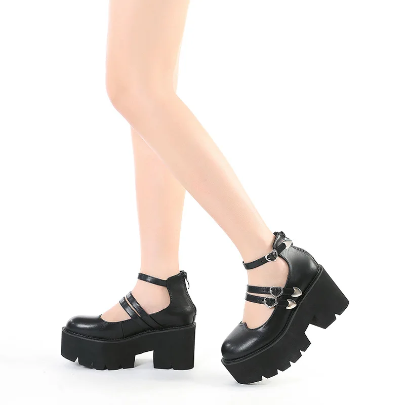 Solid May Janes Women High Heels Shoes Spring Summer Platform Pumps Shoes Belt Buckle Sexy Goth Footwear On Heels Female
Solid May Janes Women High Heels Shoes Spring Summer Platform Pumps Shoes Belt Buckle Sexy Goth Footwear On Heels Female
