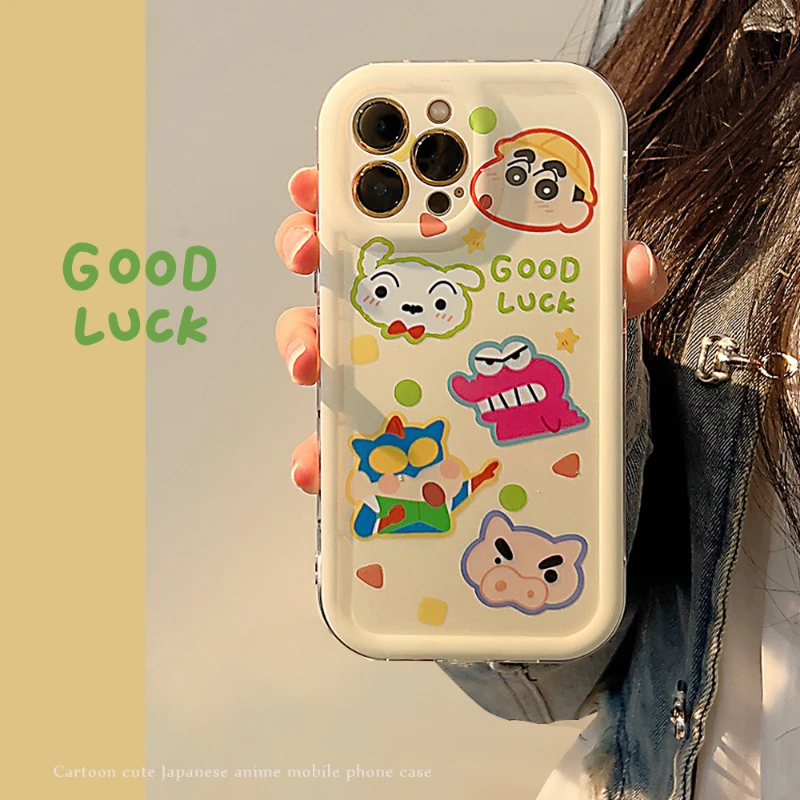 

Anime Crayon Shin-chan Iphone14 Mobile Phone Case Iphone14pro Max Cute Cartoon Illustration 11 Suitable for 12 Mobile Phone Case