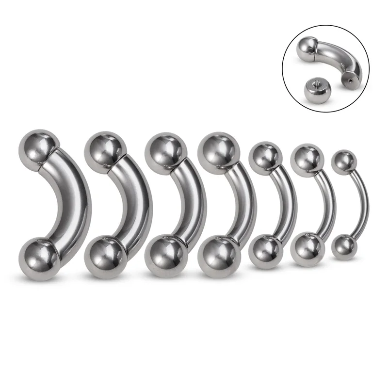 1pc Stainless Steel Big size Nostril Nose Nipple Ring Curved Barbell Tragus Earring Eyebrow Bar Genital PA Piercing Body Jewelry
1pc Stainless Steel Big size Nostril Nose Nipple Ring Curved Barbell Tragus Earring Eyebrow Bar Genital PA Piercing Body Jewelry