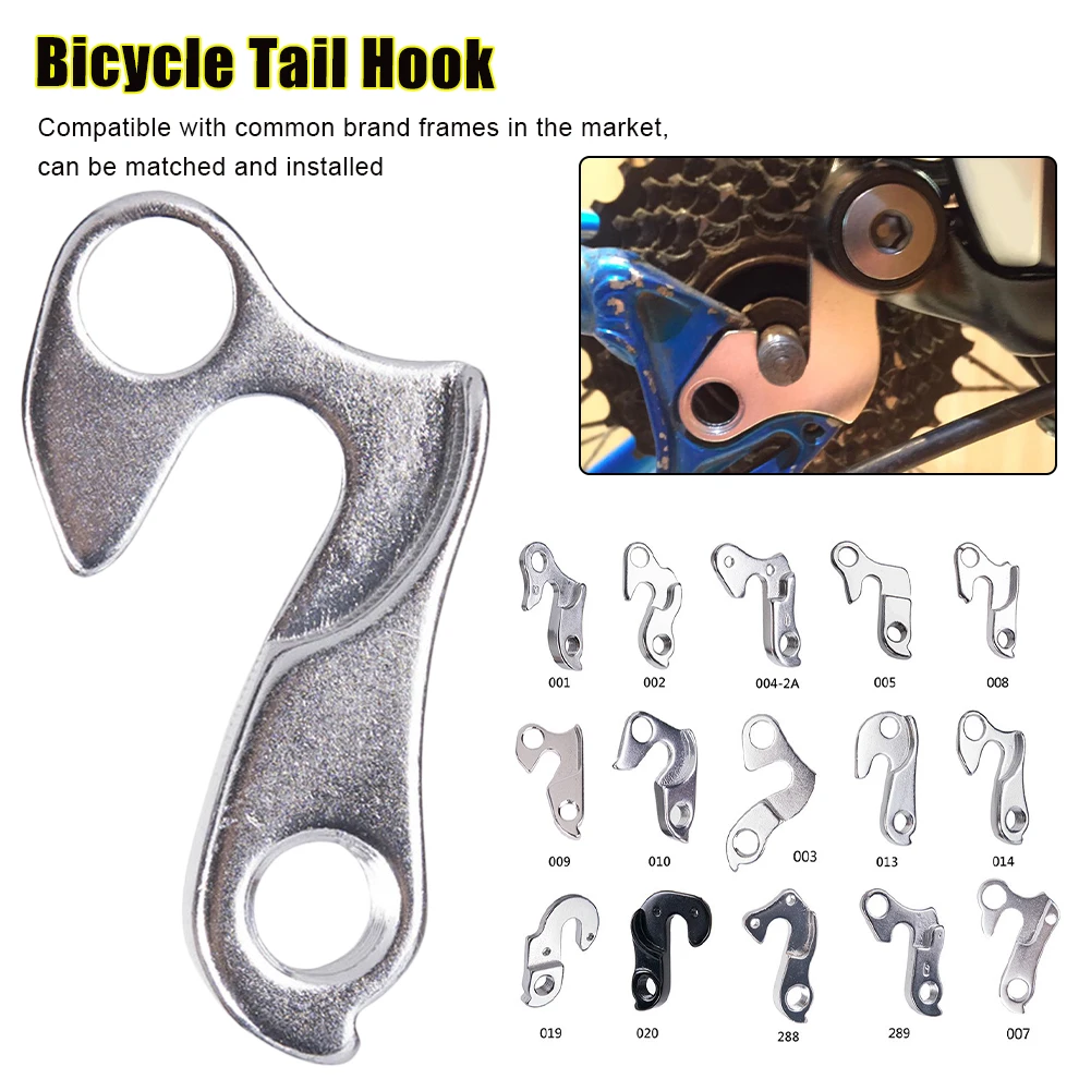 Universal Bike Rear Derailleur Hanger Aluminum Alloy MTB Road Bicycle Frame Tail Hook Cycling Accessories
Universal Bike Rear Derailleur Hanger Aluminum Alloy MTB Road Bicycle Frame Tail Hook Cycling Accessories