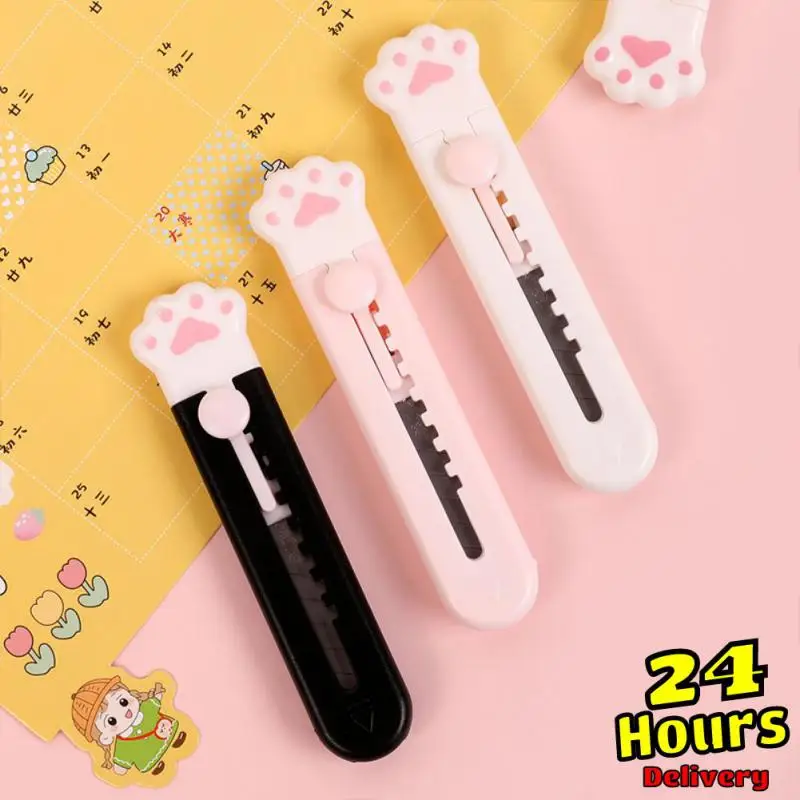 Kawaii Cat Claw Utility Knife Cute Mini Portable Exquisite Paper Cutting Stationery Art Tool Utility Knife Express Box Knife 1pc
Kawaii Cat Claw Utility Knife Cute Mini Portable Exquisite Paper Cutting Stationery Art Tool Utility Knife Express Box Knife 1pc