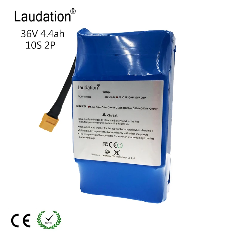 Laudation 36v 4.4ah battery pack 10S 2P High Drain 2 wheel Electric Scooter Balancing Battery For Self-balancing Fit 6.5 "7
Laudation 36v 4.4ah battery pack 10S 2P High Drain 2 wheel Electric Scooter Balancing Battery For Self-balancing Fit 6.5 "7