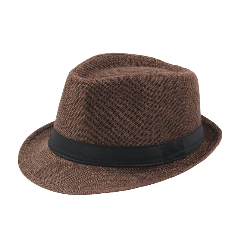 New fashion middle-aged and elderly men outdoor sun hat dance party jazz hat flax rolled edge small top hat
New fashion middle-aged and elderly men outdoor sun hat dance party jazz hat flax rolled edge small top hat