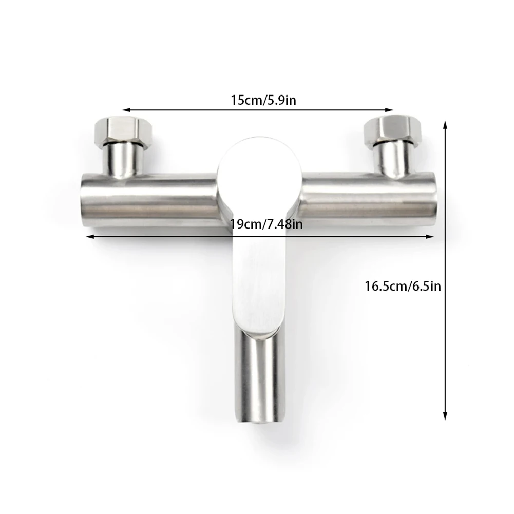 Cold Hot Water Faucet Mixer Triple Valve Nozzle 304 Stainless Steel Shower Tap With Whole Accessories Household Bathroom Facuet
Cold Hot Water Faucet Mixer Triple Valve Nozzle 304 Stainless Steel Shower Tap With Whole Accessories Household Bathroom Facuet