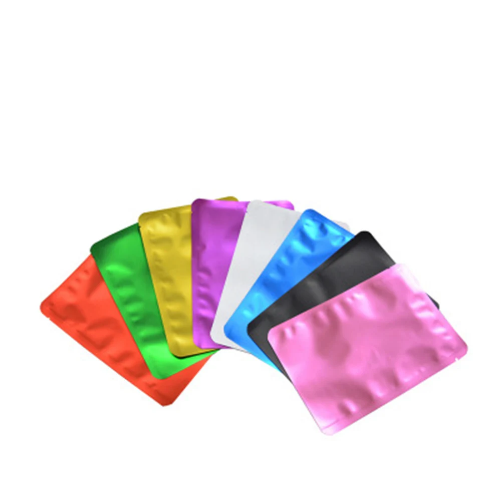 100Pcs Round Corners Frosted Colorful Heat Sealable Smell Proof Aluminum Foil Bags Cosmetics Coffee Mylar Open Top Pouches
100Pcs Round Corners Frosted Colorful Heat Sealable Smell Proof Aluminum Foil Bags Cosmetics Coffee Mylar Open Top Pouches