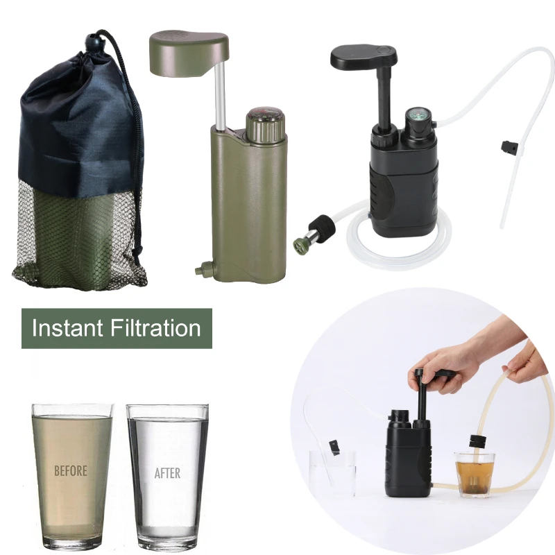 2pcs Portable Outdoor Water Filter Camping Water Purifier First Aid Survival Supplies Emergency Sports Hiking Travel Equipment 
2pcs Portable Outdoor Water Filter Camping Water Purifier First Aid Survival Supplies Emergency Sports Hiking Travel Equipment