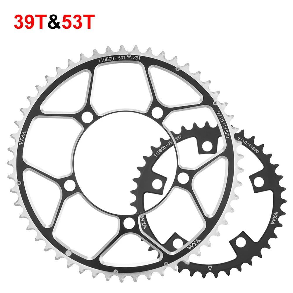 Bicycle Double Chainring 110BCD 34T 50T 36T 52T 39T 53T Road Bike Crankset Riding Disc Aluminum Chainwheel Folding Bike Disc
Bicycle Double Chainring 110BCD 34T 50T 36T 52T 39T 53T Road Bike Crankset Riding Disc Aluminum Chainwheel Folding Bike Disc