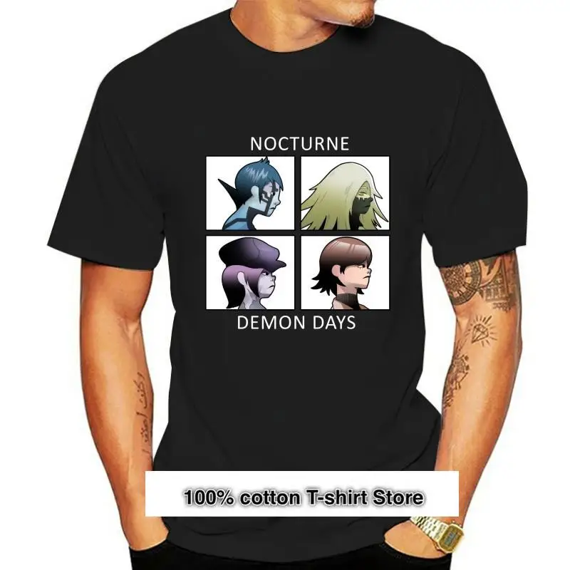 Camiseta nocturna de Demon Days para hombre, camisa de Shin Megami Tensei, camisetas para mujer 
Camiseta nocturna de Demon Days para hombre, camisa de Shin Megami Tensei, camisetas para mujer