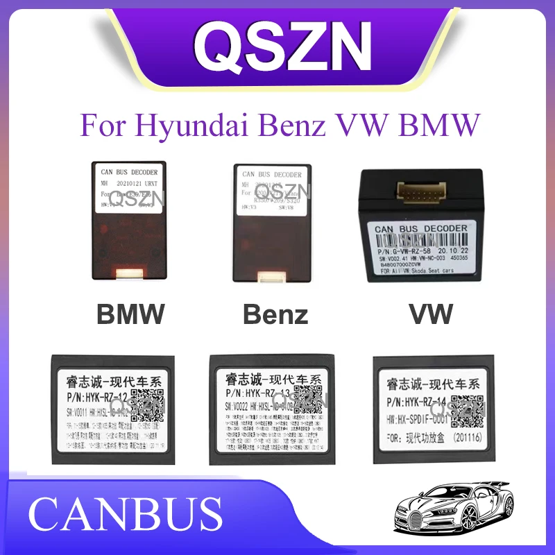 Car Adapter With Canbus Box Amplifier Decoder For Hyundai Sonata 9 KIA KX7 KX5 Sonata 8 /16 Benz W200/W211/W209 BMW E39 E46 VW
Car Adapter With Canbus Box Amplifier Decoder For Hyundai Sonata 9 KIA KX7 KX5 Sonata 8 /16 Benz W200/W211/W209 BMW E39 E46 VW