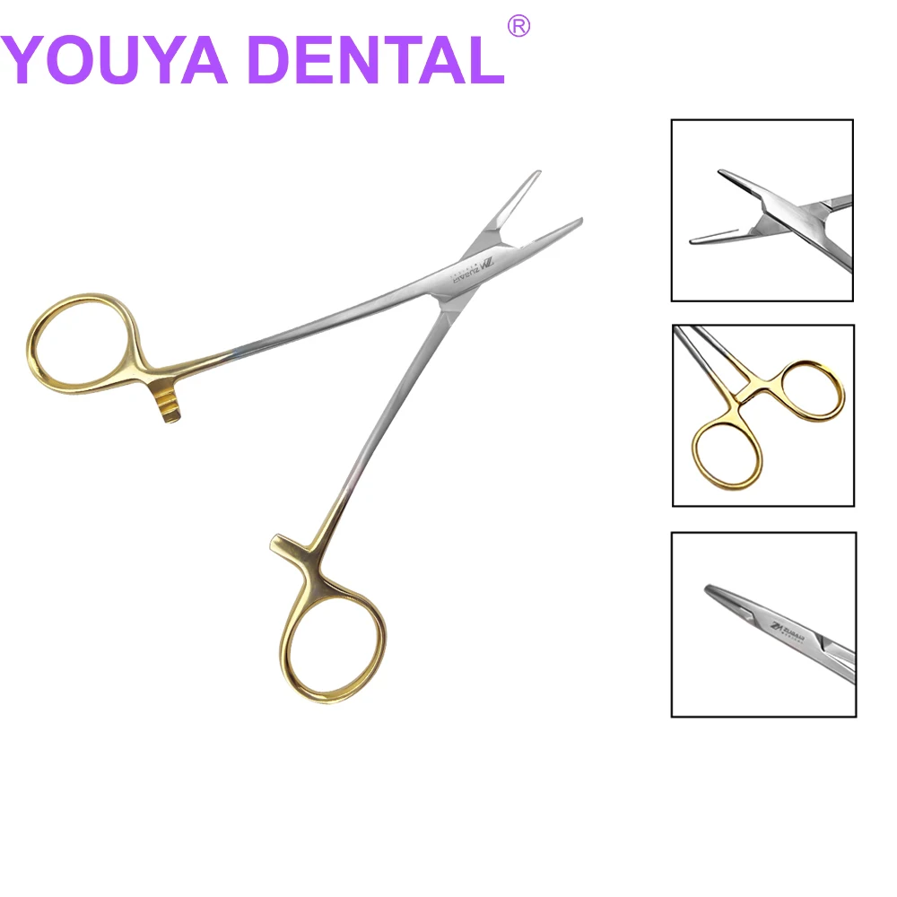 Dental Needle Holder Plier TC Head Reusable Stainless Steel Gold Plated Handle Orthodontic Forcep Surgical Instrument Dentist To
Dental Needle Holder Plier TC Head Reusable Stainless Steel Gold Plated Handle Orthodontic Forcep Surgical Instrument Dentist To