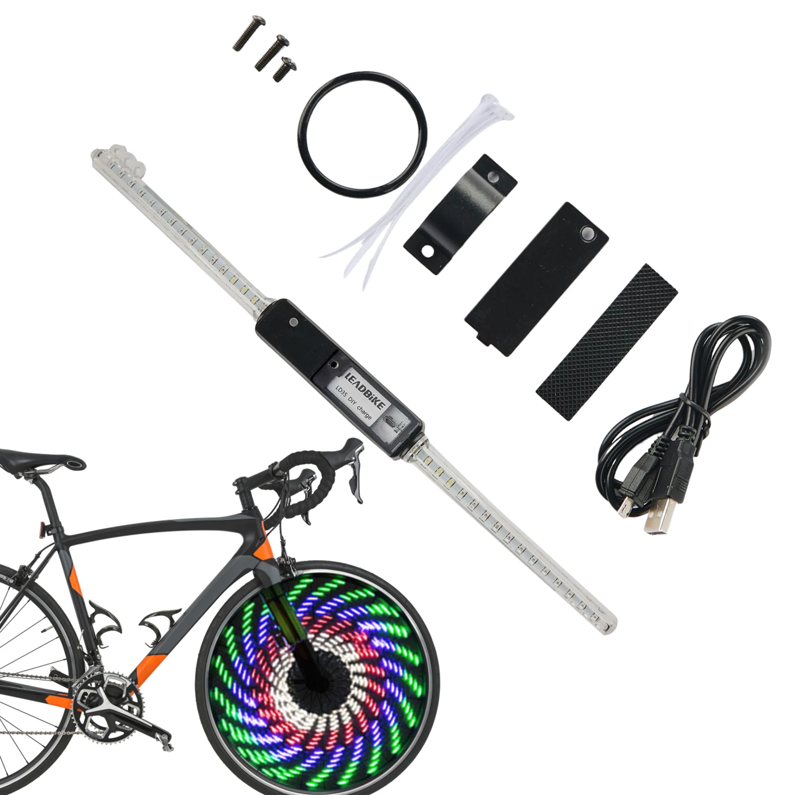 Bicycle Tire Light LED Waterproof Bicycle Spoke Tire Light With 64 LED Bicycle Tire Light With 30pcs Changes Patterns Bicycle
Bicycle Tire Light LED Waterproof Bicycle Spoke Tire Light With 64 LED Bicycle Tire Light With 30pcs Changes Patterns Bicycle